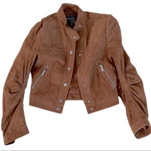 Beautiful suede bomber spring/fall jacket